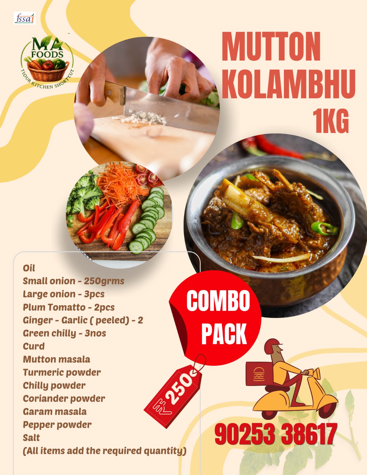 Mutton Kolambhu Combo Pack – MA Foods